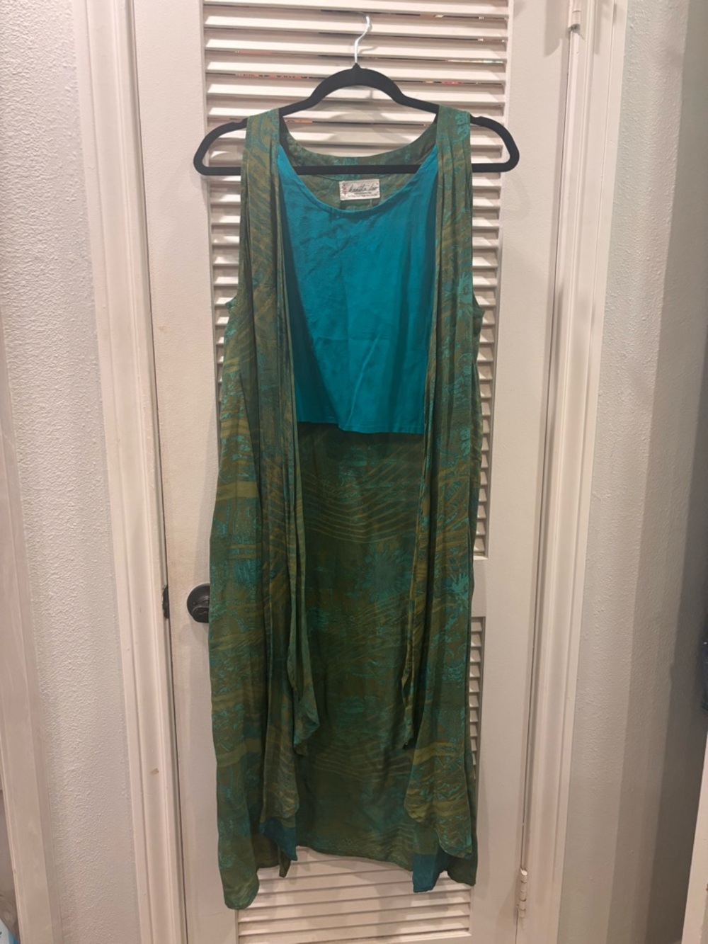 Kantha Bae silk hi /lo Boho tank top